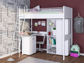 Кровать-чердак Дельта Лофт 20.02.01 с рабочей поверхностью в Кургане - kurgan.mebel-tymen.ru | фото