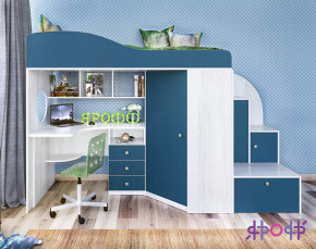 Кровать-чердак Кадет-1 Ярофф в Кургане - kurgan.mebel-tymen.ru | фото