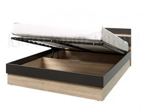 Кровать Ким с ПМ 1400 Графит софт, сонома в Кургане - kurgan.mebel-tymen.ru | фото