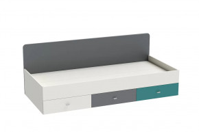 Кровать Клео арт. 010, 900*2000 мм, графит, миндаль, океан Диал в Кургане - kurgan.mebel-tymen.ru | фото