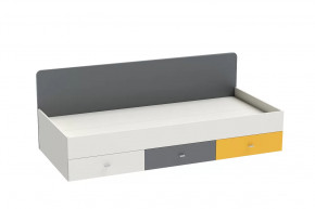 Кровать Клео арт. 010, 900*2000 мм, графит, миндаль, солнечный Диал в Кургане - kurgan.mebel-tymen.ru | фото