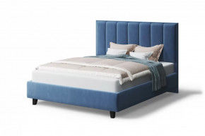 Кровать Лина, 1600*2000 мм, на опорах, синий в Кургане - kurgan.mebel-tymen.ru | фото
