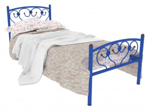 Кровать металлическая Ева Plus синяя в Кургане - kurgan.mebel-tymen.ru | фото