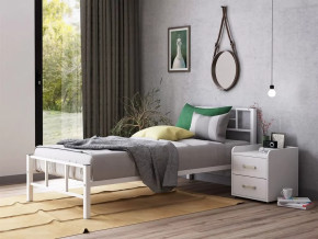 Кровать односпальная Кадис 90х200 Белый в Кургане - kurgan.mebel-tymen.ru | фото