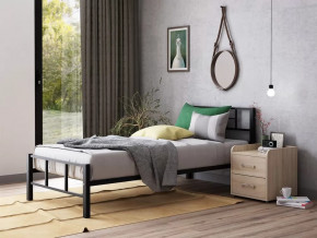 Кровать односпальная Кадис 90х200 Черный в Кургане - kurgan.mebel-tymen.ru | фото