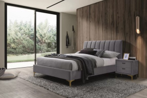 Кровать Рошаль 1400 Серый в Кургане - kurgan.mebel-tymen.ru | фото