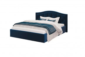 Кровать Стелла, 1400*2000 мм, велюр NEO 27, синий в Кургане - kurgan.mebel-tymen.ru | фото
