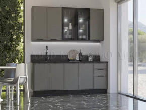 Кухня Николь 2,0/900м (Холст вулканический) в Кургане - kurgan.mebel-tymen.ru | фото