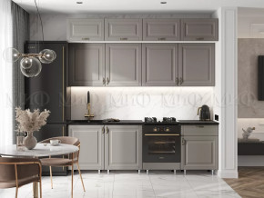 Кухня Престиж 2,4м (Браш текстура Грей) в Кургане - kurgan.mebel-tymen.ru | фото