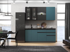 Кухня Техно-6 2,0м (Графит/Атлантик софт/Графит софт) в Кургане - kurgan.mebel-tymen.ru | фото