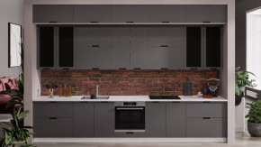 Кухонный гарнитур «Гренада» №19 Белый, Холст Вулкан в Кургане - kurgan.mebel-tymen.ru | фото