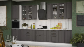 Кухонный гарнитур «Лина» №7 Белый, Графит в Кургане - kurgan.mebel-tymen.ru | фото