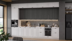 Кухонный гарнитур «Лина» №9 Белый, Графит в Кургане - kurgan.mebel-tymen.ru | фото