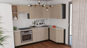 Кухонный гарнитур Надежда прайм 5 2300*1500 мм в Кургане - kurgan.mebel-tymen.ru | фото