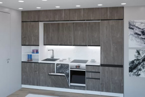 Кухонный гарнитур Ноктюрн люкс 3000 мм в Кургане - kurgan.mebel-tymen.ru | фото