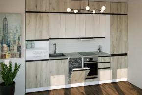 Кухонный гарнитур Паола люкс 3000 мм в Кургане - kurgan.mebel-tymen.ru | фото