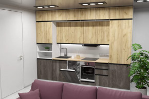 Кухонный гарнитур Сапфир экстра 3000 мм в Кургане - kurgan.mebel-tymen.ru | фото