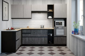 Кухонный гарнитур Симфония мега прайм 1500х2700 мм в Кургане - kurgan.mebel-tymen.ru | фото