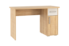 Стол компьютерный 1200 Лайт-1 дуб сонома/белый в Кургане - kurgan.mebel-tymen.ru | фото