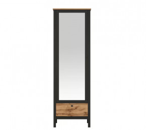 LOFT шкаф SZF1W1S/60 (Дуб вотан/Черный) в Кургане - kurgan.mebel-tymen.ru | фото