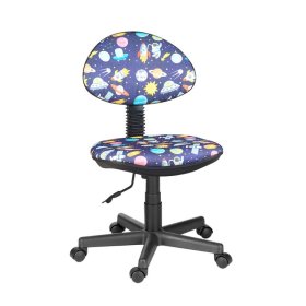 Кресло Логика  Т-59 (космос на синем) без подлокотников в Кургане - kurgan.mebel-tymen.ru | фото