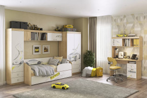 Детский гарнитур Форсаж К1 дуб сонома/белый в Кургане - kurgan.mebel-tymen.ru | фото