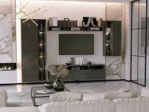 Модульная гостиная Оливия Графит Софт в Кургане - kurgan.mebel-tymen.ru | фото