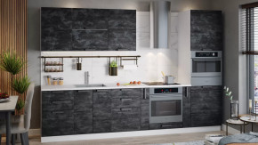 Модульная кухня «Детройт» Белый/Угольный Камень в Кургане - kurgan.mebel-tymen.ru | фото