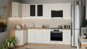 Модульная кухня «Габриэлла» Дуб крафт золотой/Крем в Кургане - kurgan.mebel-tymen.ru | фото