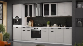 Модульная кухня «Гренада» Белый, Холст мокко в Кургане - kurgan.mebel-tymen.ru | фото