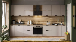 Модульная кухня «Гренада» Дуб Крафт золотой, Холст латте в Кургане - kurgan.mebel-tymen.ru | фото