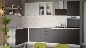 Модульная кухня «Кимберли» Белый, Сноу, Муссон в Кургане - kurgan.mebel-tymen.ru | фото