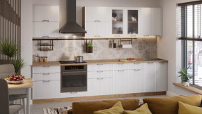 Модульная кухня «Кимберли» Дуб Крафт золотой, Сноу в Кургане - kurgan.mebel-tymen.ru | фото