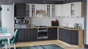 Модульная кухня «Лина» Дуб крафт золотой/Графит в Кургане - kurgan.mebel-tymen.ru | фото