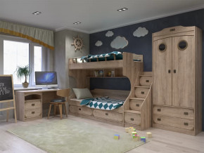 Модульная подростковая Мираж-1 Дуб баррик в Кургане - kurgan.mebel-tymen.ru | фото