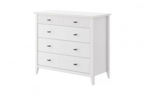 Никеа Комод 5 ящиков Белый в Кургане - kurgan.mebel-tymen.ru | фото