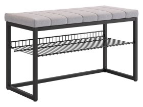 Обувница Классная 2 черный муар/оникс (велюр) в Кургане - kurgan.mebel-tymen.ru | фото