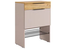 Обувница Баско кашемир/дуб крафт золотой в Кургане - kurgan.mebel-tymen.ru | фото