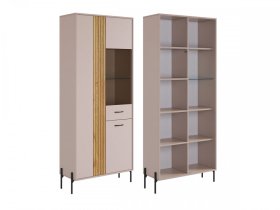 Шкаф двухдверный (со стеклом) Доминика в Кургане - kurgan.mebel-tymen.ru | фото