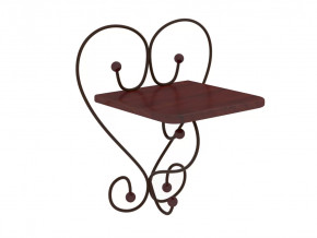 Полка настенная Милсон коричневая в Кургане - kurgan.mebel-tymen.ru | фото