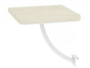 Полка прикроватная квадратная Милсон белая в Кургане - kurgan.mebel-tymen.ru | фото