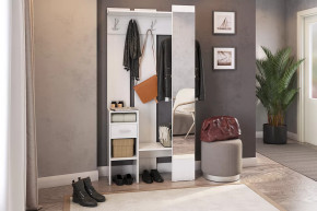 Прихожая Агата белый рамух в Кургане - kurgan.mebel-tymen.ru | фото