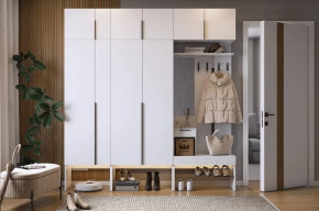 Прихожая Баско К10 белое дерево в Кургане - kurgan.mebel-tymen.ru | фото