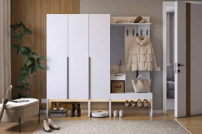 Прихожая Баско К11 белое дерево в Кургане - kurgan.mebel-tymen.ru | фото