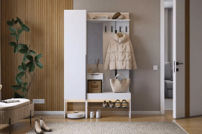 Прихожая Баско К3 белое дерево в Кургане - kurgan.mebel-tymen.ru | фото