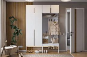 Прихожая Баско К5 белое дерево в Кургане - kurgan.mebel-tymen.ru | фото