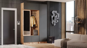 Прихожая Бавария Дуб вотан/графит в Кургане - kurgan.mebel-tymen.ru | фото