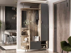 Прихожая Лика №2 1,2 м Дуб юкон, Графит в Кургане - kurgan.mebel-tymen.ru | фото