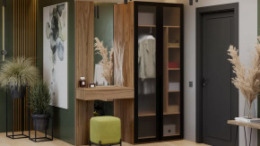 Прихожая «Порто» № 6 Яблоня Беллуно, Графит софт в Кургане - kurgan.mebel-tymen.ru | фото