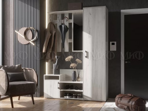 Прихожая Визит Дуб Крафт Белый в Кургане - kurgan.mebel-tymen.ru | фото